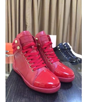 Louis Vuttion Cliff Calfskin Top Sneaker Red 2015 (GD4032-092438 )