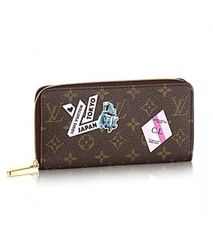 Louis Vuitton P00179 Zippy Wallet My World Tour Monogram Canvas