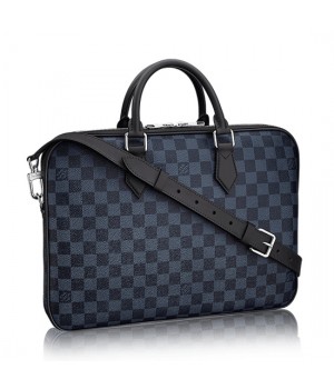 Louis Vuitton N63298 Dandy Briefcase Damier Cobalt Canvas