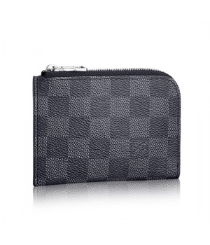 Louis Vuitton Coin Purse N63237 Damier Graphite Canvas