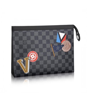 Louis Vuitton Pochette Voyage MM N64442 Damier Graphite Canvas