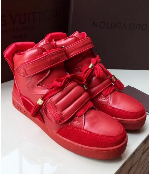 Louis Vuttion Kanye High-Top Sneaker Red 2015 (GD1066-092437 )