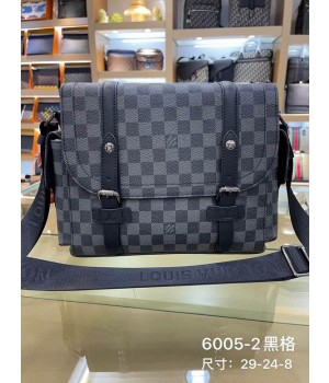 Louis Vuitton Bags Men LV Messenger bag 6005-2 29X8X24cm XM 2colour