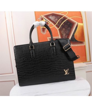 Louis Vuitton Bags Men LV briefcase 8384-1 39X29X7cm WP 2colour-1