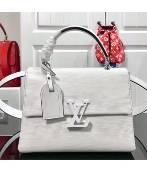 Louis Vuitton Grenelle PM Top Handle Bag in Epi Leather M53834 Blanc White 2019 (KAIS-9050604 )