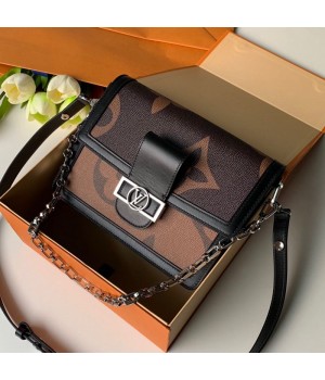 Louis Vuitton Dauphine MM Metis Messenger Bag in Monogram Canvas M44391 Coffee 2019 (KD-9032202 )