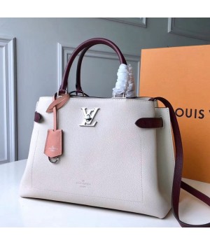 Louis Vuitton Lockme Day Tote Bag M53647 Quartz White 2019 (FANG-9042313 )