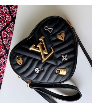 Louis Vuitton Love Lock New Wave Heart Bag M52796 Black 2019 (KD-9021308 )
