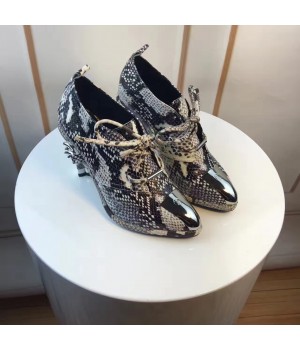 Louis Vuitton Snake Veins Lambskin Lace-up Pump 2016  (GD5033-6092036 )