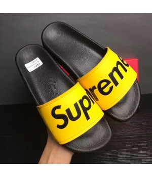 Louis Vuitton X Supreme Mules Sandals For Men Yellow 2017 (DH-7070756 )