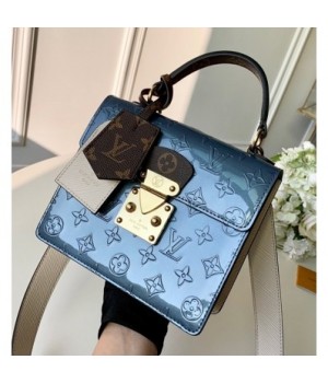 Louis Vuitton Spring Street in Monogram Vernis Leather M90373 Blue Jean 2019 (KD-9021302 )