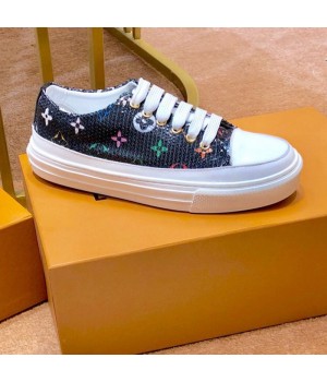 Louis Vuitton Stellar Sequin Sneaker Black 2019 (SIYA-9042475 )
