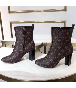 Louis Vuitton Monogram Canvas Silhouette Ankle Boot  (LG-8030102 )