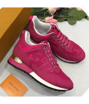 Louis Vuitton Run Away Sneaker Denim Canvas Rosy 2017 (GD5023-7080714 )