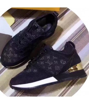 Louis Vuitton Run Away Sneaker Denim Canvas Black 2017 (GD5023-7080717 )