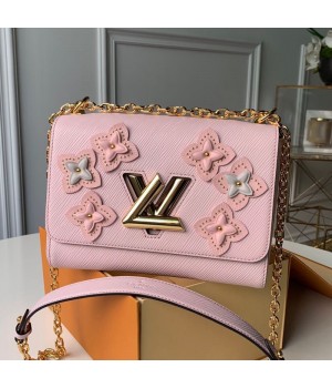 Louis Vuitton Flower Twist MM in Epi Leather M53851 Pink 2019 (KD-9042613 )