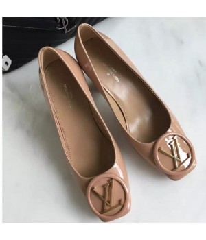 Louis Vuitton Patent Leather Pump Nude 2016 (GD4005-6101515 )