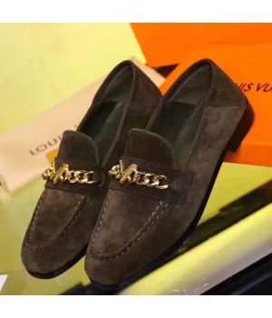 Louis Vuitton Prime Time Loafer Coffee Suede 2017 (CC-7070810 )