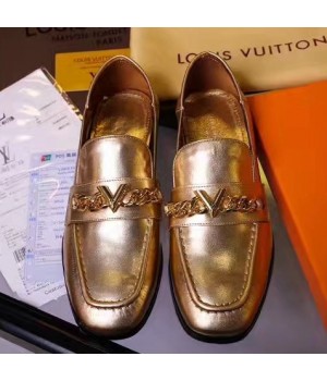 Louis Vuitton Prime Time Loafer Gold Leather 2017 (CC-7070813 )