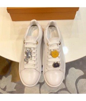 Louis Vuitton Frontrow Cats Sneaker in White Calf Leather 1A52EQ 2018 (SIYA-9030853 )