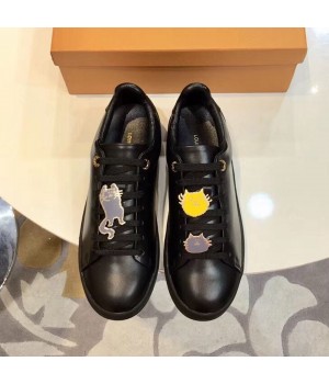 Louis Vuitton Frontrow Cats Sneaker in Black Calf Leather 1A52EQ 2018 (SIYA-9030854 )