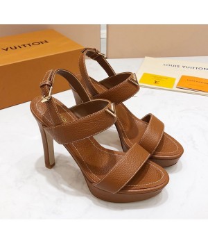 Louis Vuitton New Wave Heel Sandals Brown 2019 (KER-9022531 )