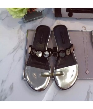 Louis Vuitton Nightfall Flat Thong 1A0ZN3 Gold/Black 2016 (DDY-6042012 )