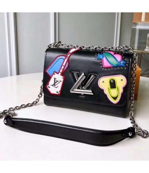 Louis Vuitton Epi Leather Travel Twist MM Bag M52487 Black 2019 (F-9010235 )