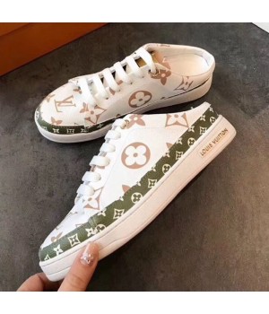 Louis Vuitton Frontrow Open Back Sneaker 1A58DS White/Green 2019 (EM-9040432 )