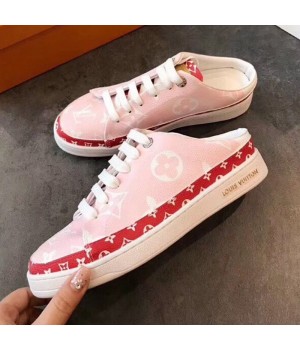 Louis Vuitton Frontrow Open Back Sneaker 1A58DS Pink/Red 2019 (EM-9040431 )