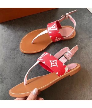 Louis Vuitton Formentera Flat Sandal 1A57VO Pink/Red 2019 (EM-9040436 )