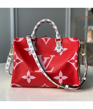Louis Vuitton Giant Monogram Speedy Bandouliﾨﾨre 30 M44573 Red/Pink 2019 (KD-9043029 )
