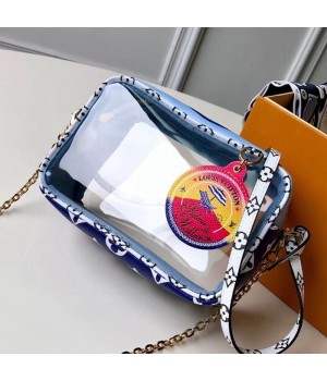 Louis Vuitton Beach Pouch in Monogram Canvas and PVC M67611 Blue 2019 (KD-9043042 )