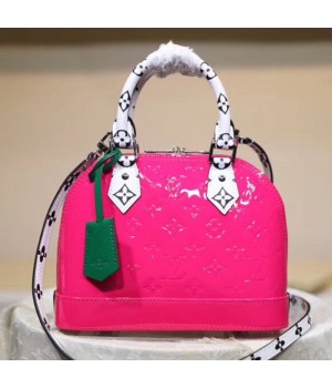 Louis Vuitton Alma BB in Monogram Vernis Leather M90447 Pink 2019 (LVSJ-9043047 )