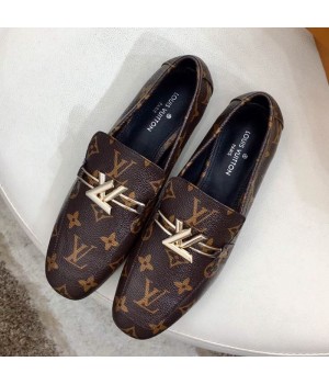 Louis Vuitton Upper Case Flat Loafer 1A4EW3 Monogram Canvas 2019 (HZJ-9040832 )