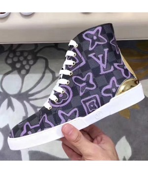 Louis Vuitton Stellar Sneaker Boot 1A2YZE Damier Azur Canvas 2017 (GD5010-7091830 )