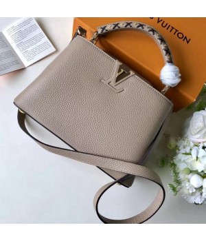 Louis Vuitton Taurillon Leather Capucines BB Bag M52384 Galet Gray 2019 (F-9010912 )