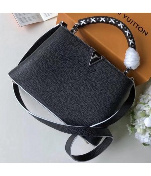 Louis Vuitton Taurillon Leather Capucines BB Bag Noir 2019 (F-9010916 )
