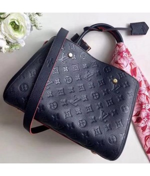 Louis Vuitton Monogram Empreinte Leather Montaigne MM Bag M42746 Marine Rouge 2019 (F-9010909 )