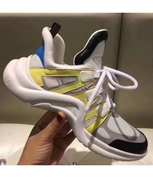Louis Vuitton Sci-fi Sneakers Yellow/White/Grey/Black 2018 (GD1038-8011314 )