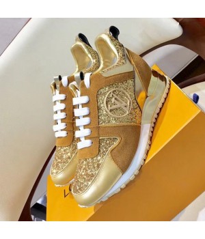 Louis Vuitton Glisten Run Away Sneaker Gold 2018 (GD1054-8080755 )
