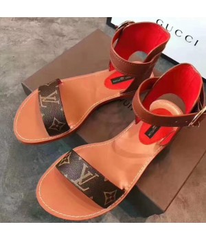 Louis Vuitton Monogram Canvas Abraham Sarh Sandal Orange 2017 (LG-7061002 )
