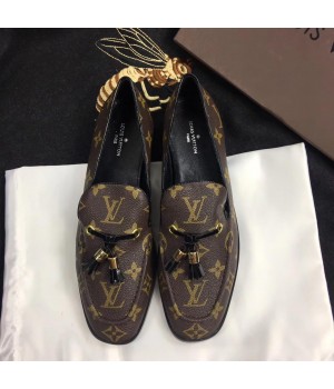 Louis Vuitton Monogram Canvas Leather Society Loafer 2017 (GD5002-7082332 )