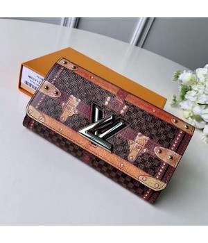 Louis Vuitton Transformed Damier Canvas Twist Wallet M63778 2018 (F-9012126 )