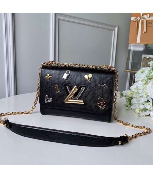 Louis Vuitton Epi Leather Love Lock Twist MM Bag M52891 Black 2019 (KK-9012119 )