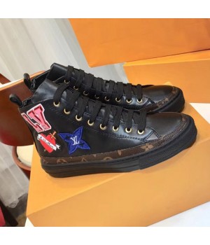 Louis Vuitton LV Black Heart STELLAR Sneaker Boot Black 2018 (GD1054-8090155 )