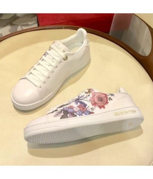 Louis Vuitton Flower Printed STELLAR Sneaker White 2018 (GD1054-8090160 )