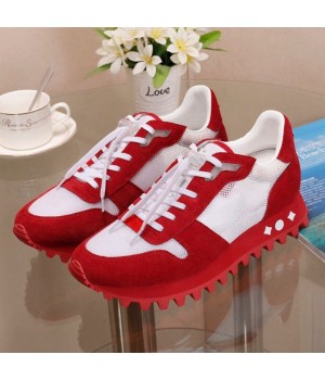 Louis Vuitton LV Run Away Sneaker For Women and Men Red 2019 (HZ-9031158 )