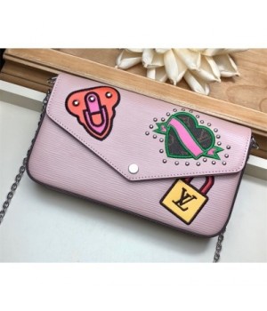 Louis Vuitton Pochette Fﾨﾦlicie Pouch Epi Leather M63726 Pink 2019 (JCP-9021405 )