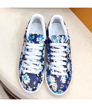 Louis Vuitton Frontrow Flower Print Sneaker 1A5N7W Black/Blue/White 2019 (1050-9062112 )